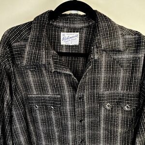 Vintage Rockmount Ranch Wear Tru-West western snap shirt USA Men's XL Rockabilly